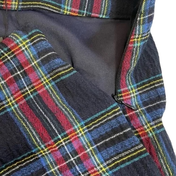 Zara Tartan Plaid Bubble/Balloon Hemmed Midi Skirt - Picture 5 of 8